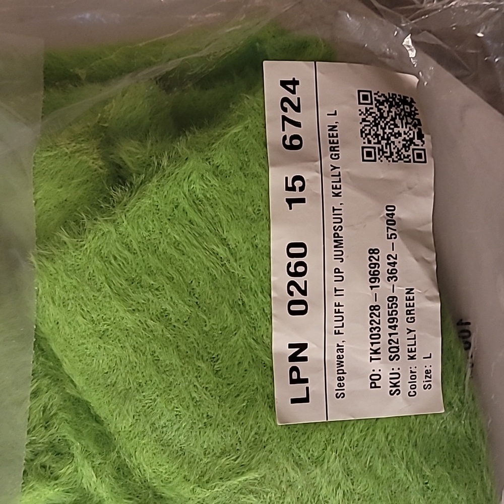 FLUFF IT UP CATSUIT KELLY GREEN L - Picture 7 of 8